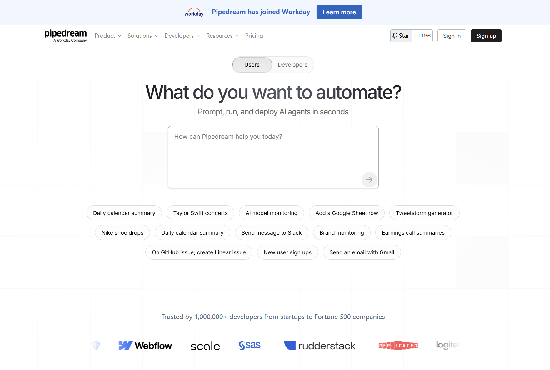 Pipedream ai workflow automation tool