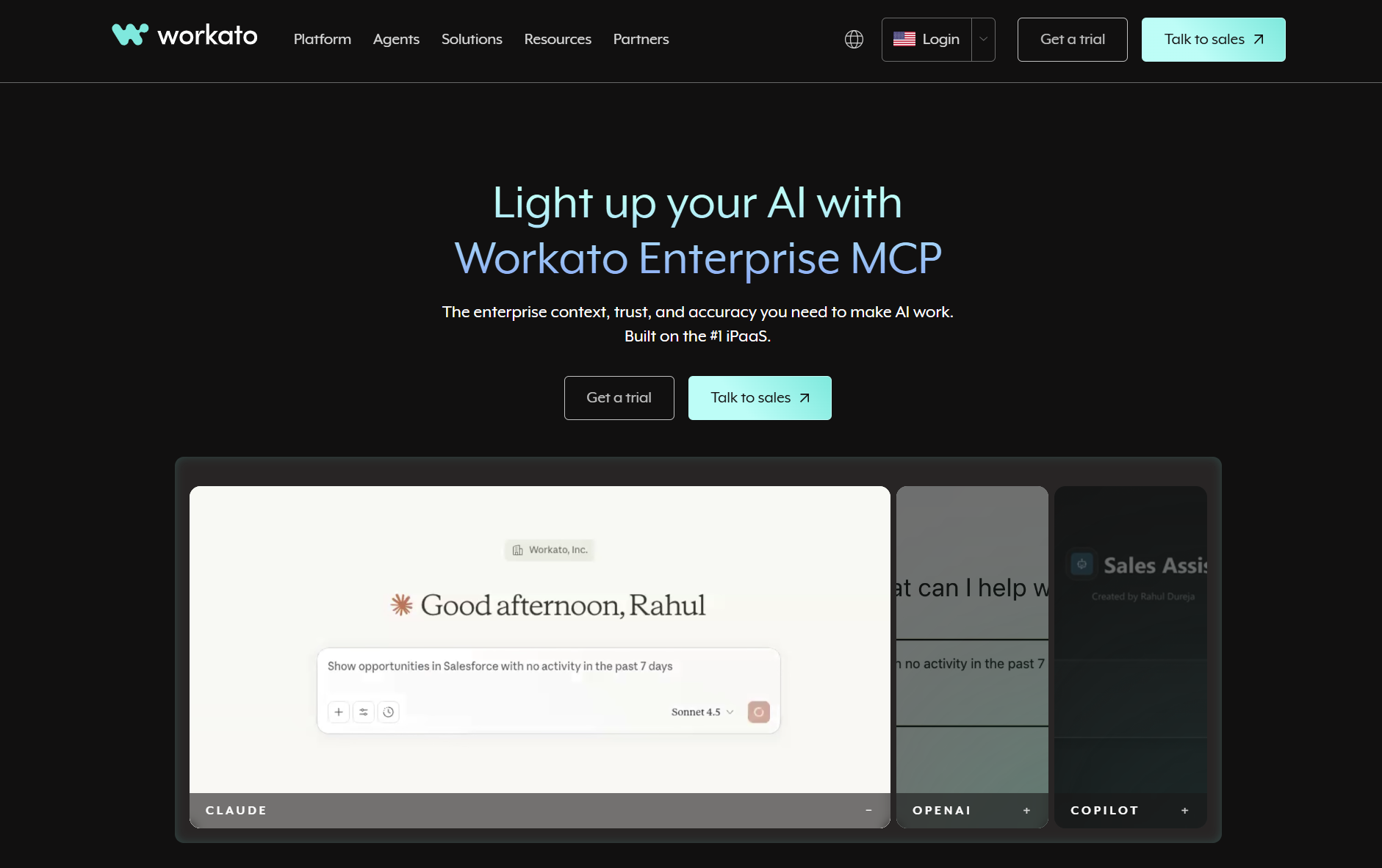 Workato ai workflow automation tool